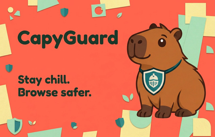 Stay chill — Small promo tile for CapyGuard
